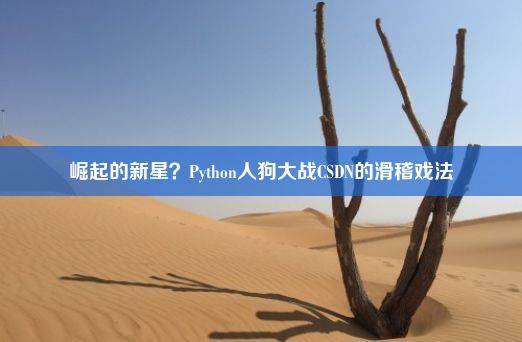 崛起的新星？Python人狗大战CSDN的滑稽戏法